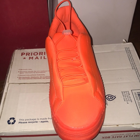 “Neo” Orange Sneakers - Picture 3 of 5